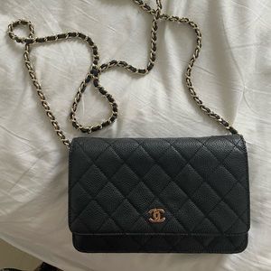 Chanel Wallet on Chain Caviar